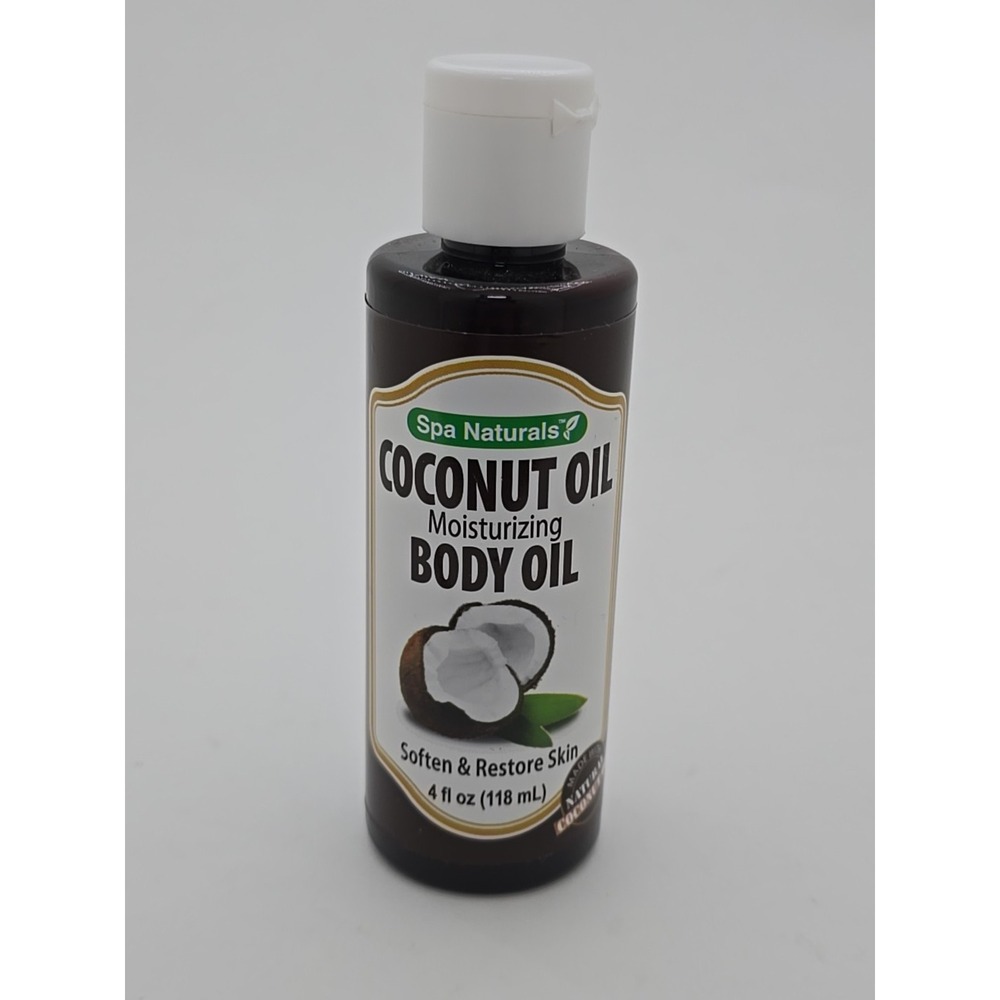 Spa Naturals Coconut Oil Moisturizing Body Oil 4oz Softens Skin